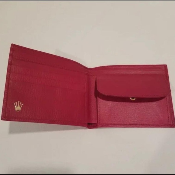 Rolex Other - Original Rolex Novelty Brand New Red Unisex Wallet  Bi-Fold 60.02.55
